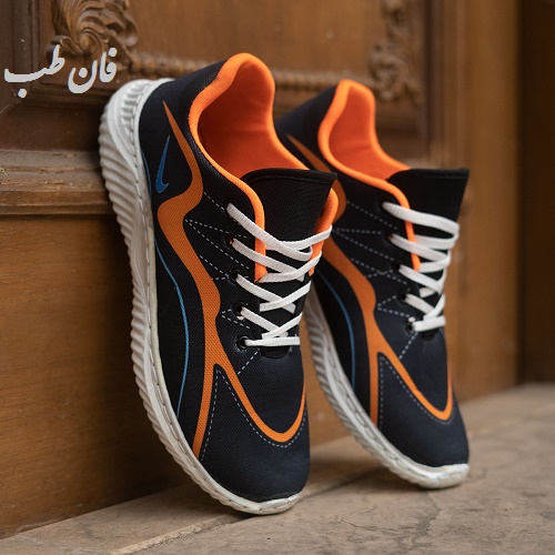 کفش ورزشی مردانه نایک مشکی نارنجی مدل جیمین jimin