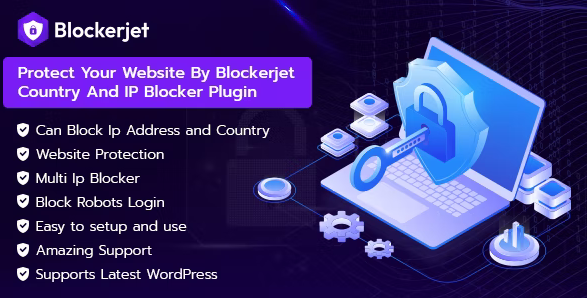 Download the Blockerjet plugin to block IPs and countries in WordPress