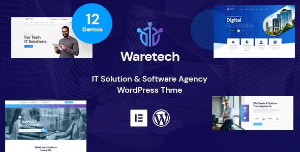 Download the Waretech template for WordPress