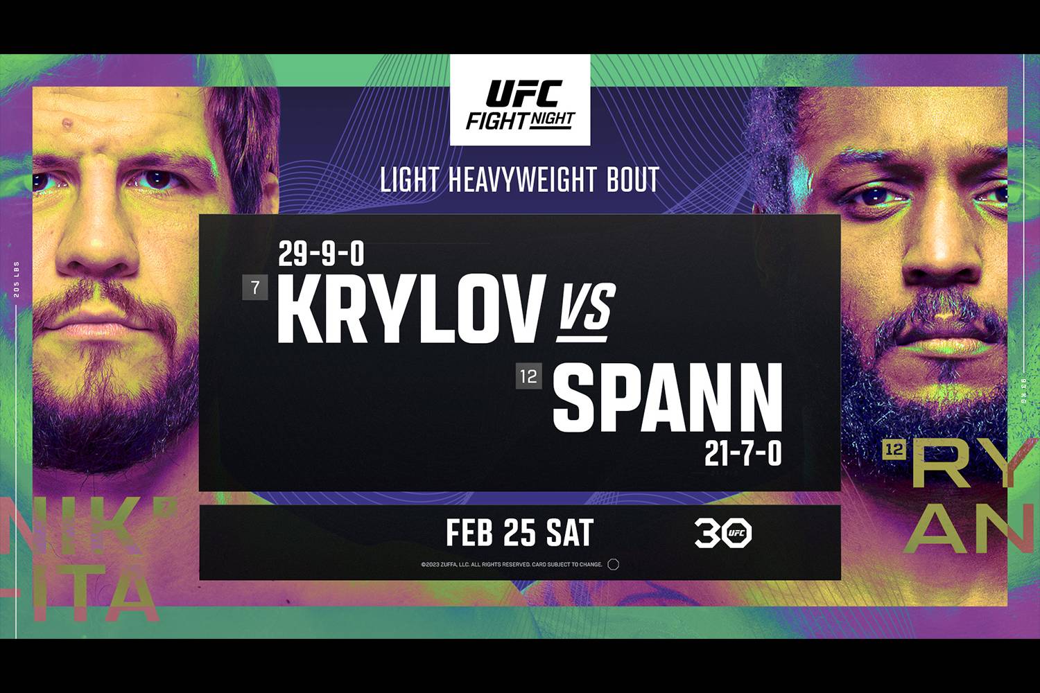 دانلود یو اف سی فایت نایت 220:  UFC Fight Night 220: Krylov vs. Spann